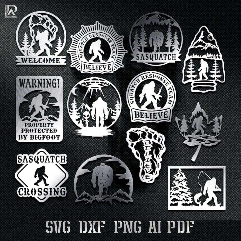 BIGFOOT BUNDLE - DXF - SVG - PDF - AI - CUT FILES