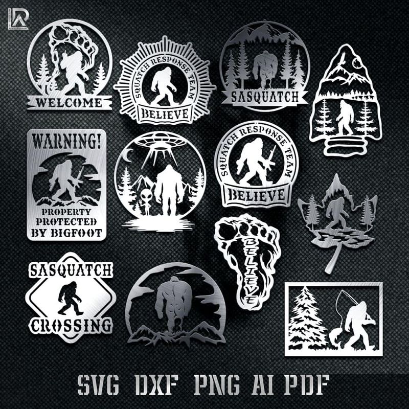 BIGFOOT BUNDLE - DXF - SVG - PDF - AI - CUT FILES
