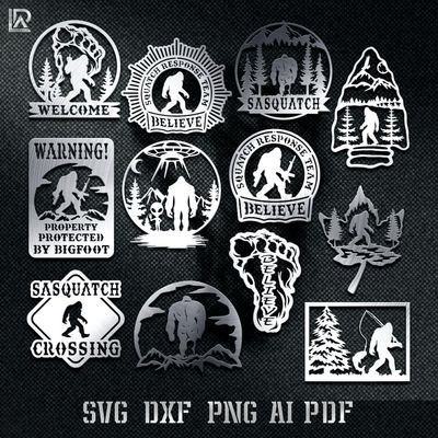 BIGFOOT BUNDLE - DXF - SVG - PDF - AI - CUT FILES