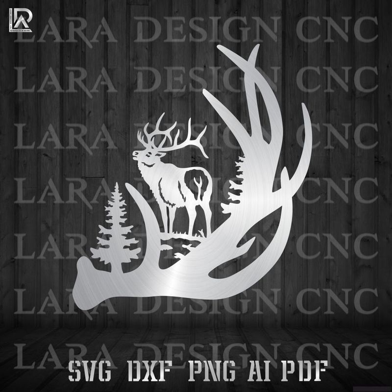 deer antler svg cut files for cnc plasma