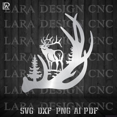 deer antler svg cut files for cnc plasma