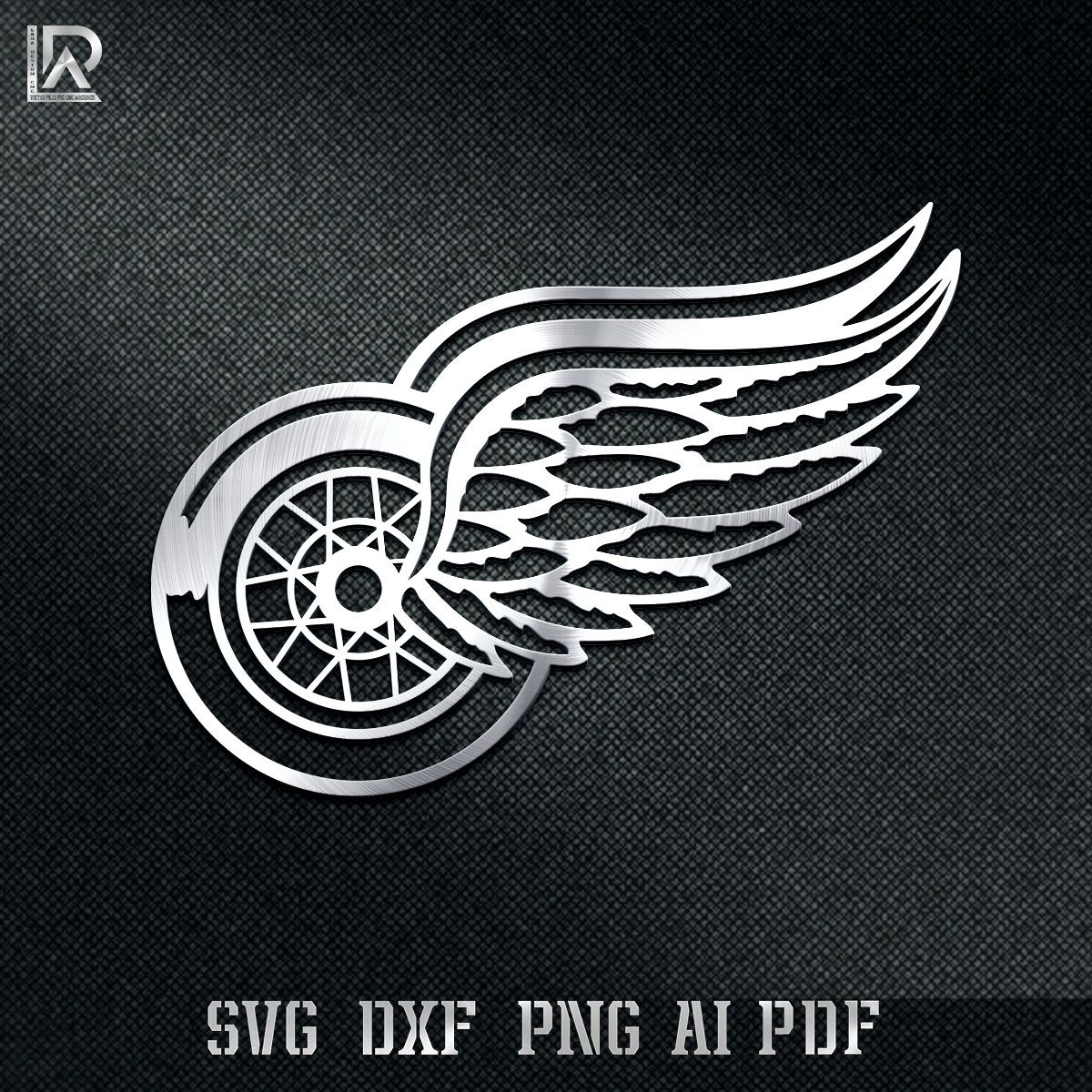 detroit red wings - Dxf Svg Ai Pdf - cut files