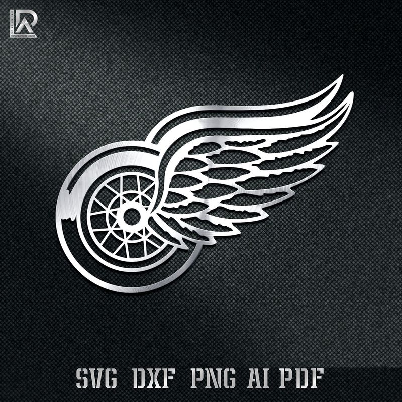 detroit red wings - Dxf Svg Ai Pdf - cut files