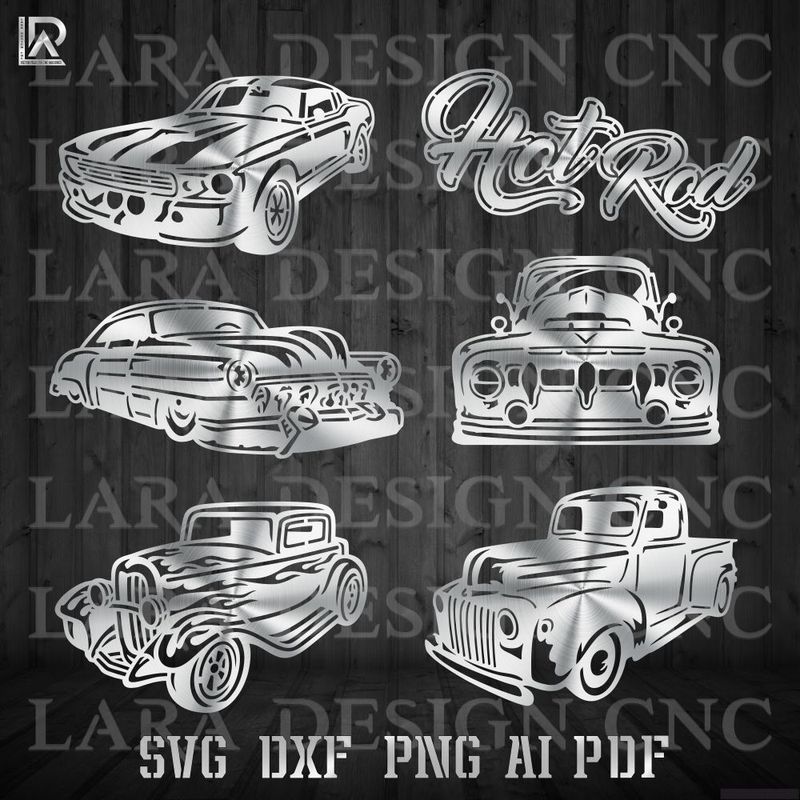 hotrod cars clipart