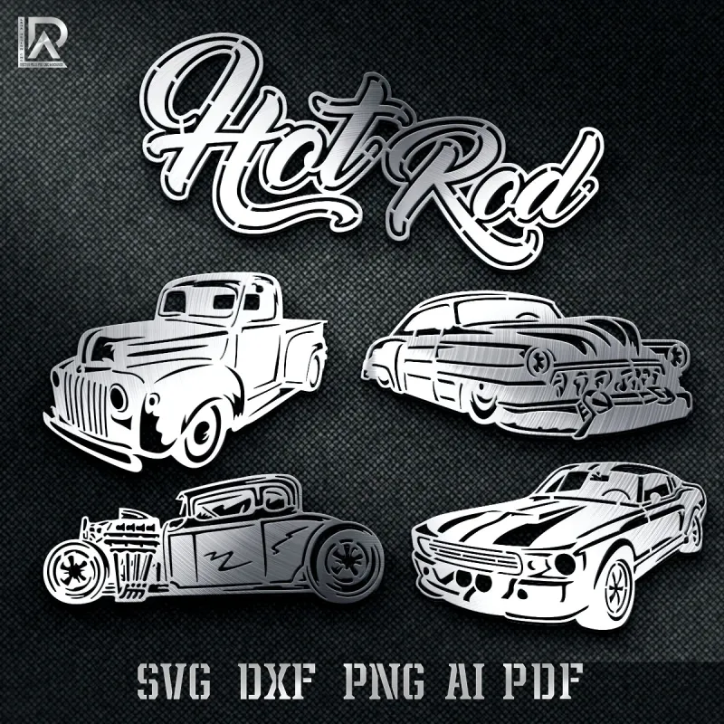 hot rod cars svg