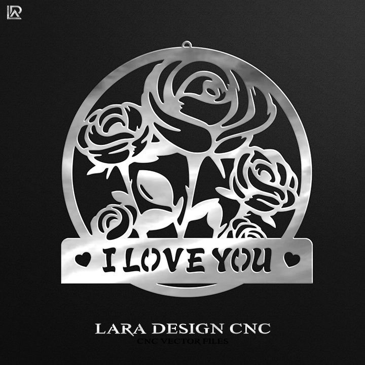 svg valentine`s day monogram flowers