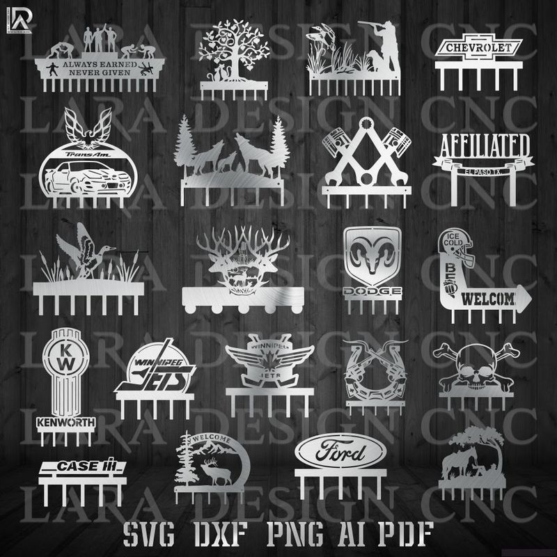 wall hangers coat racks metal art