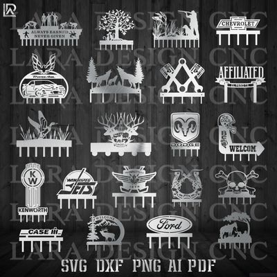 wall hangers coat racks metal art