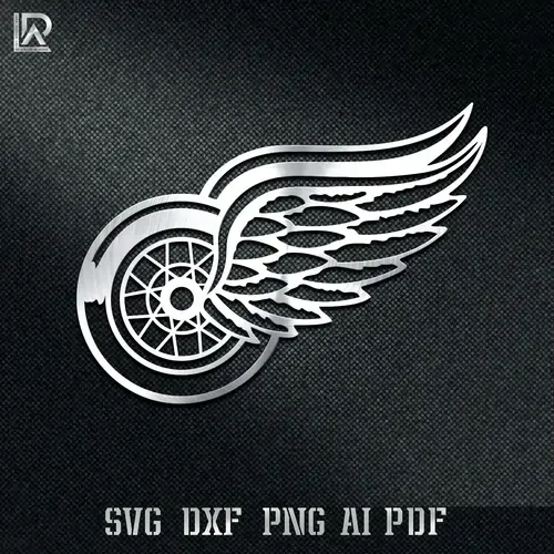 detroit red wings dxf and svg files for cnc plasma