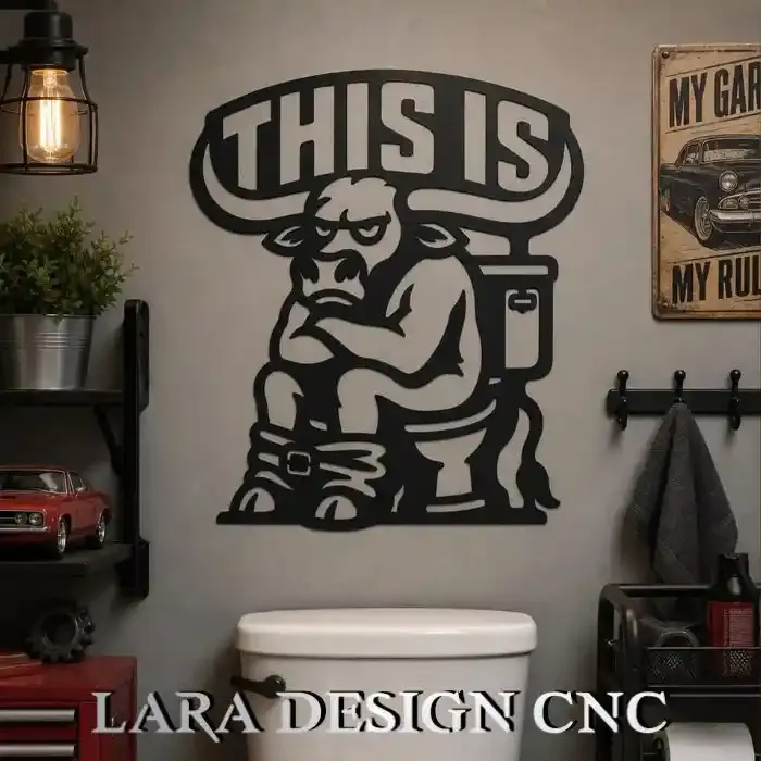 Cut-ready Bullshit DXF SVG PDF files for CNC plasma table and laser cutter projects
