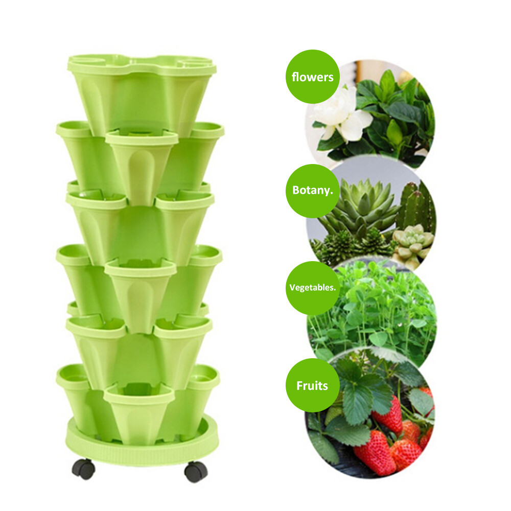 Garden Plant Pots Flower Pot Stackable Hanging Flower Pot