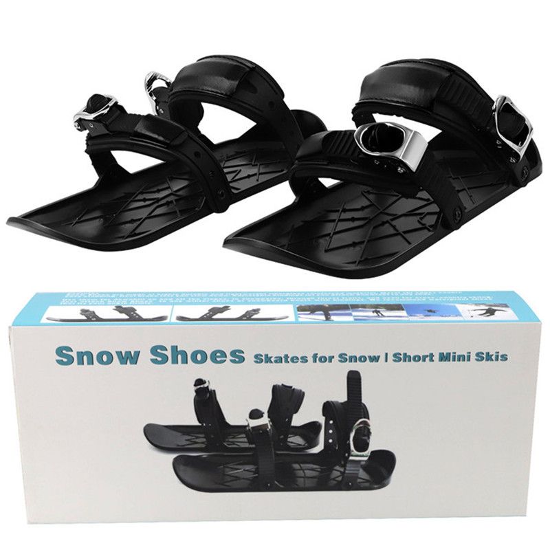 Outdoor Sports Ultra-thin Mini Ski Skates Snow Ski Shoes