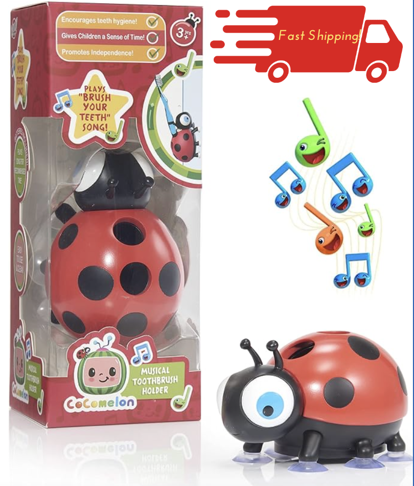 WOW! Brush your teeth with the CoComelon Musical Toothbrush Holder for 2 minutes