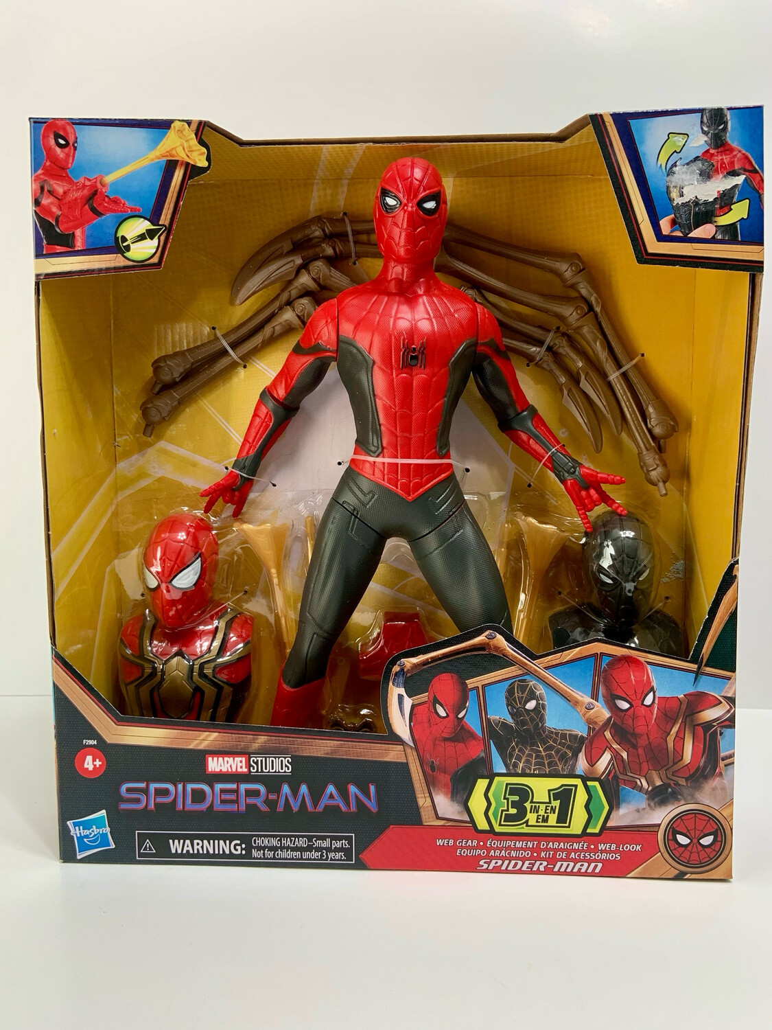 Marvel 12” Spider-Man No Way Home 3 In 1 Web Gear Iron Suit Action Figure New