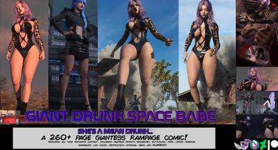 Giant Drunk Space Babe