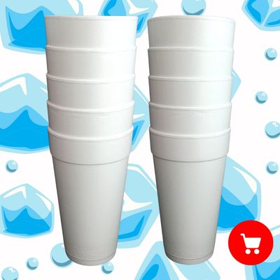 Cups Styrofoam  20oz Dart Double Cups x10