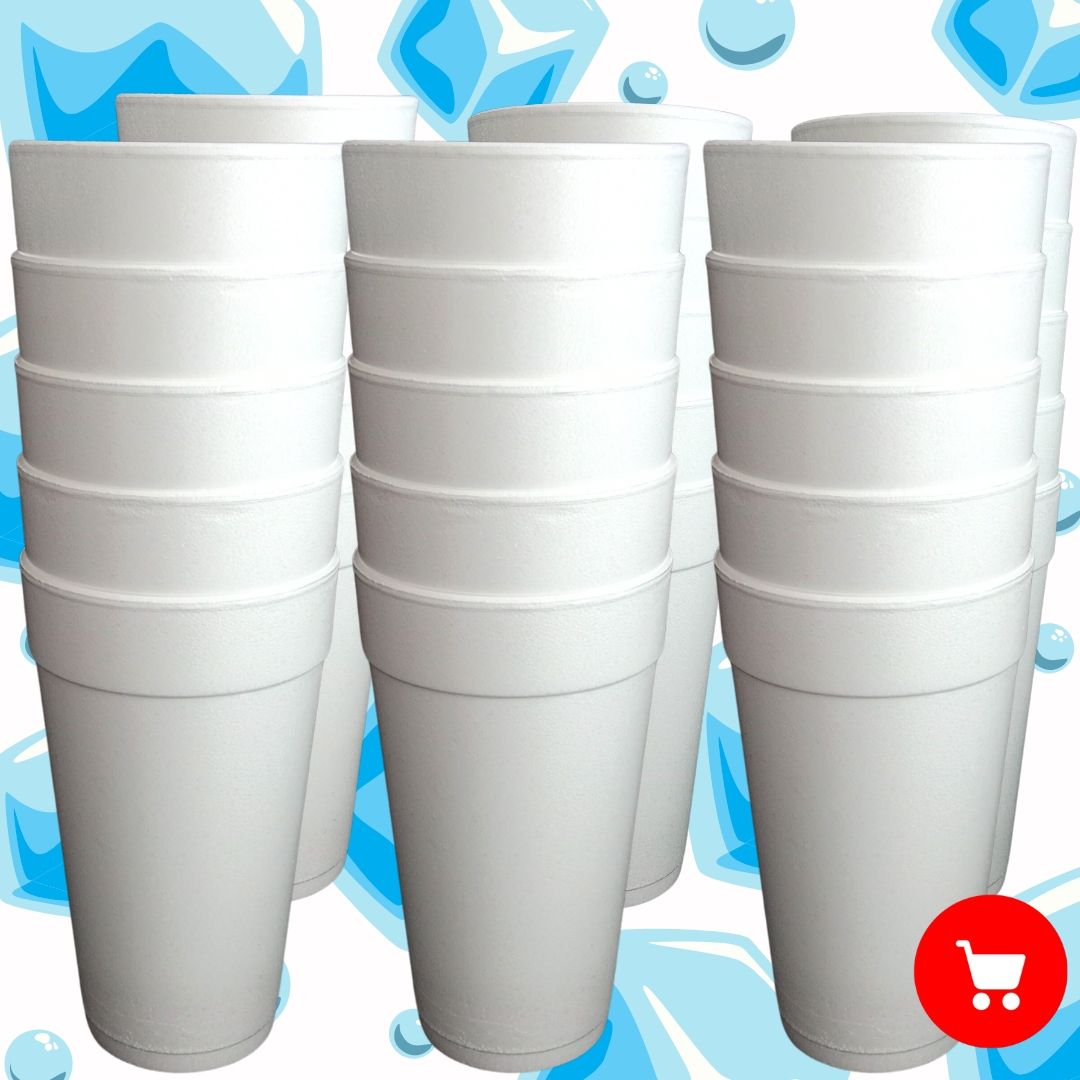 Cups Styrofoam  20oz Dart Double Cups x30