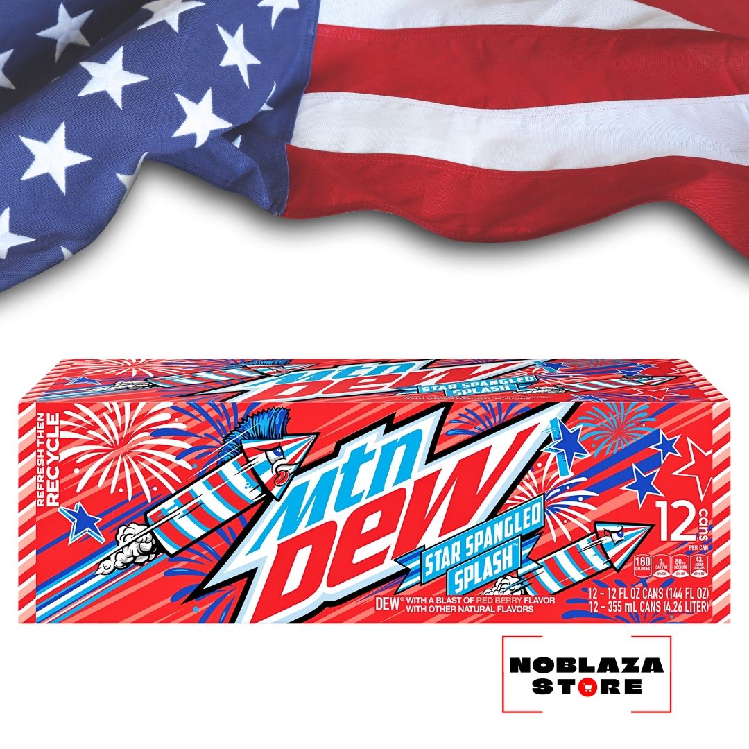 Mountain Dew Star Spangled Splash USA 12 x 0.355 ml