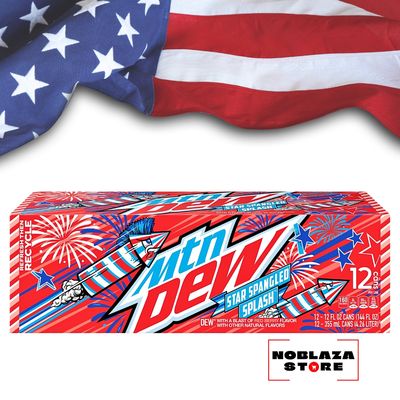 Mountain Dew Star Spangled Splash USA 12 x 0.355 ml