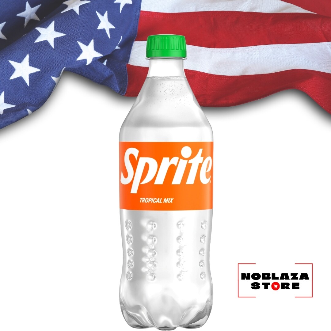 Sprite Tropical Mix - 591ml Rare USA Soda 591 ml bottle of Sprite Tropical Mix, imported from the United States, limited edition