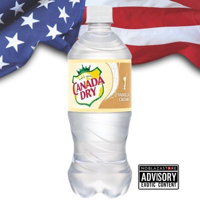 Canada Dry Vanilla Cream Soda Bottle, 591 ml, imported from the United States, limited edition 