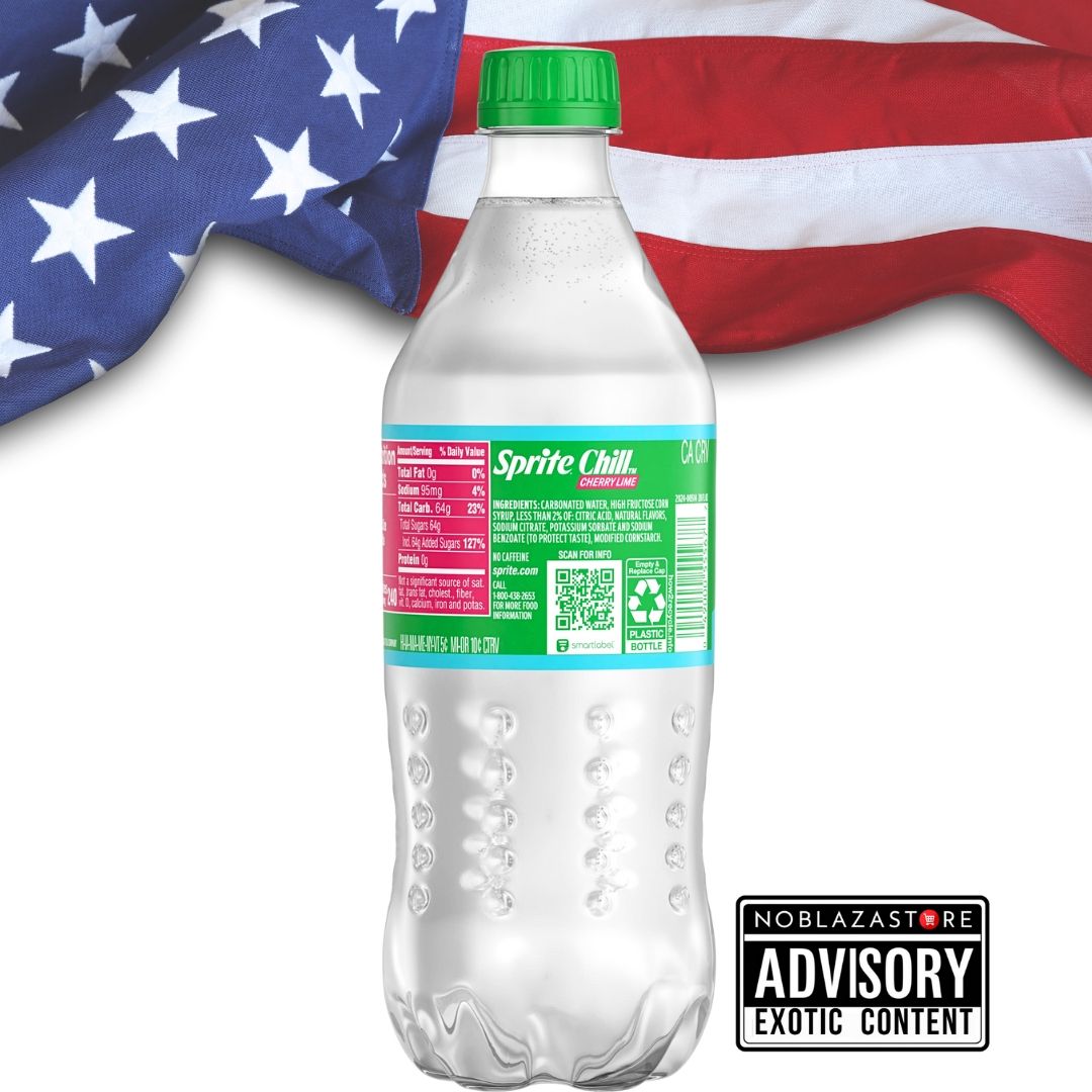 Sprite Chill Cherry Lime 591ml Rare USA