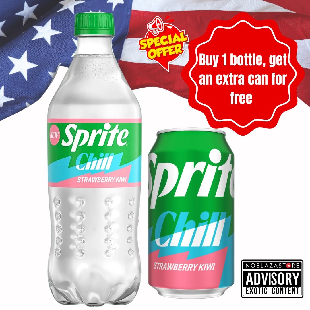 Sprite Chill Strawberry Kiwi -591ml Rare USA