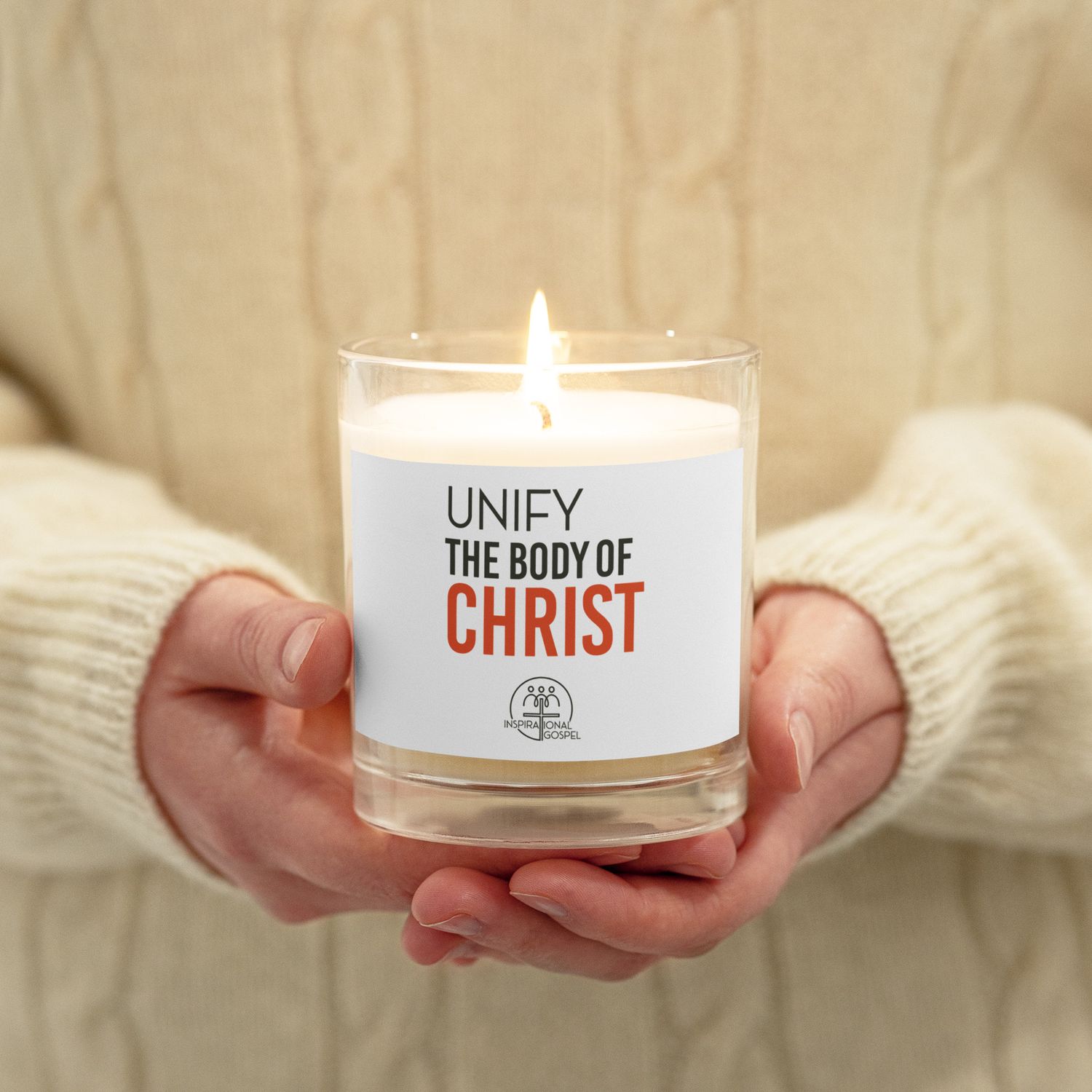 IG Unify the Body of Christ Glass Jar Soy Wax Candle