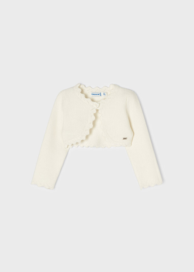 Mayoral 308 Baby Girl’s LS Basic Knit Cardigan /CRUDO, Size: 6M
