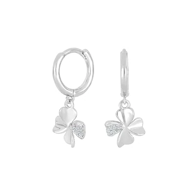 Joanli Nor 345350 Silver Four Leaf Clover Dangle Earring