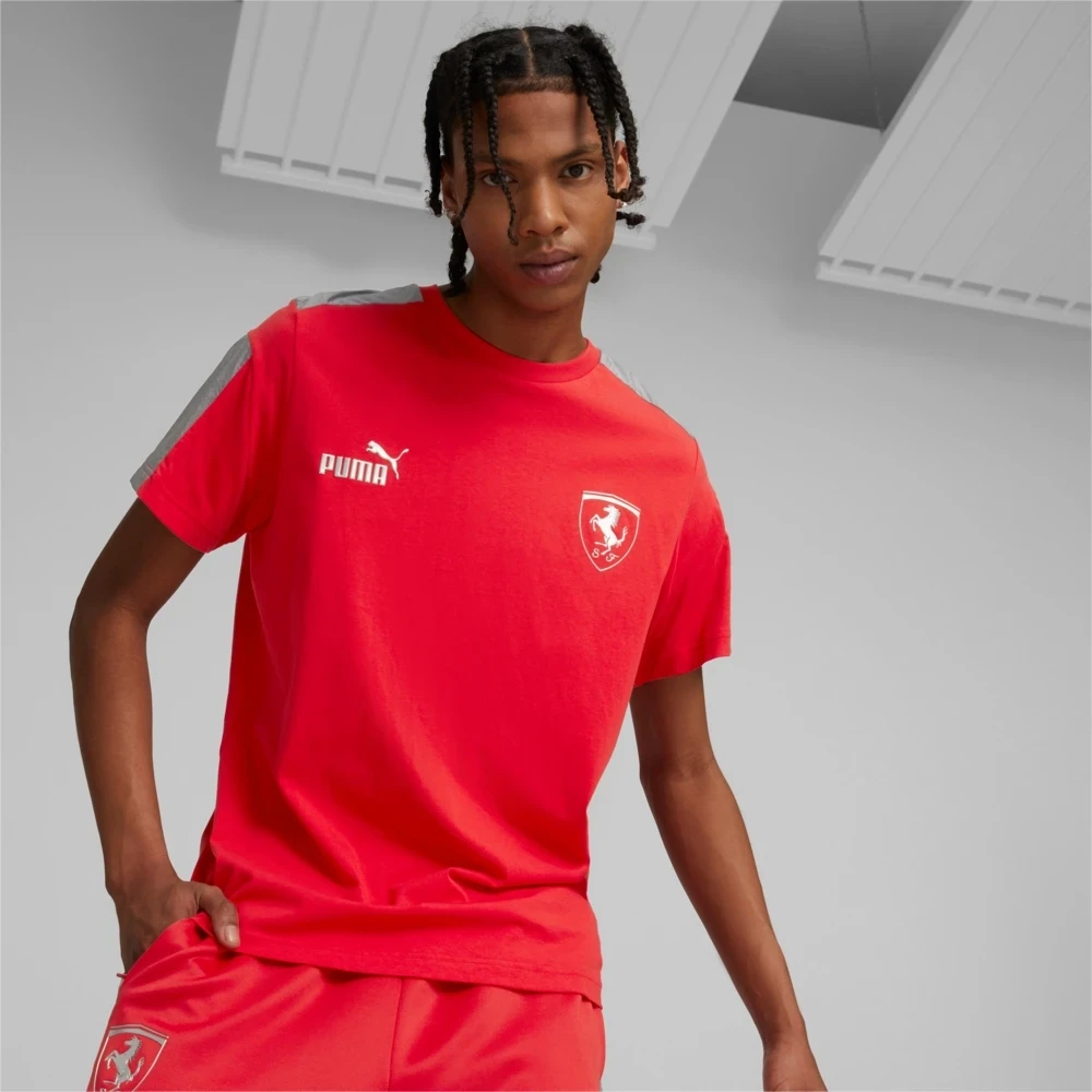 Puma 538316 02 Mens Red Ferrari Race MT7 MC T-Shirt