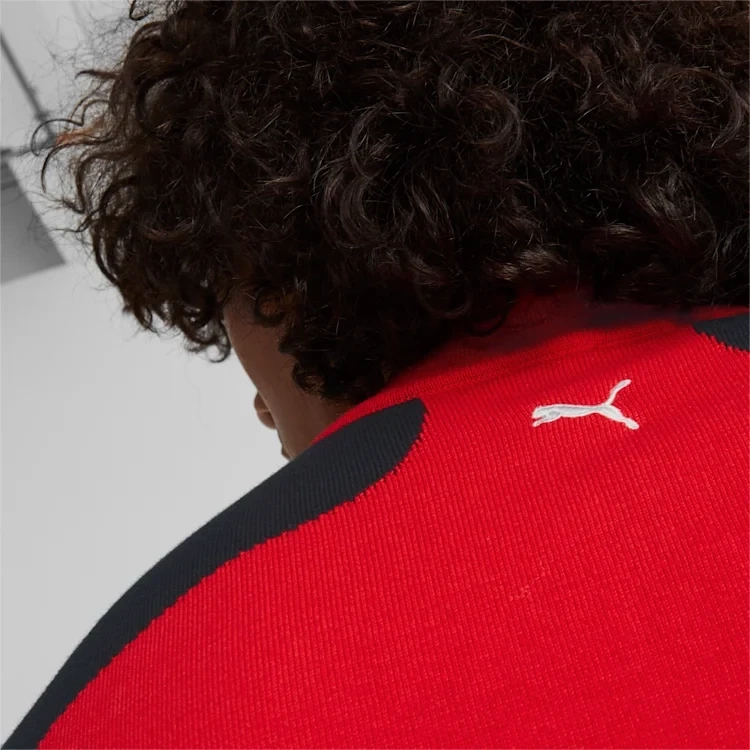Puma 763414 01 Mens Red Ferrari SF Team HZ Knit Jacket
