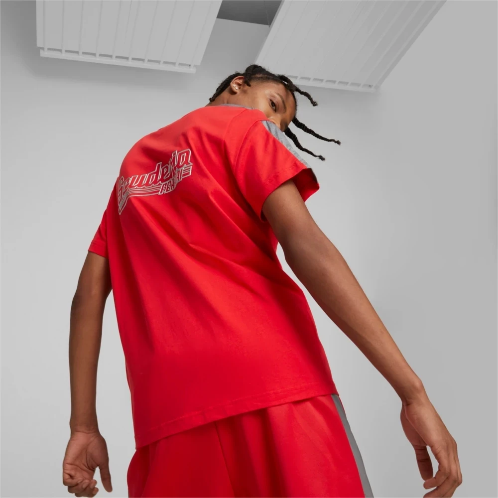 Puma 538316 02 Mens Red Ferrari Race MT7 MC T-Shirt