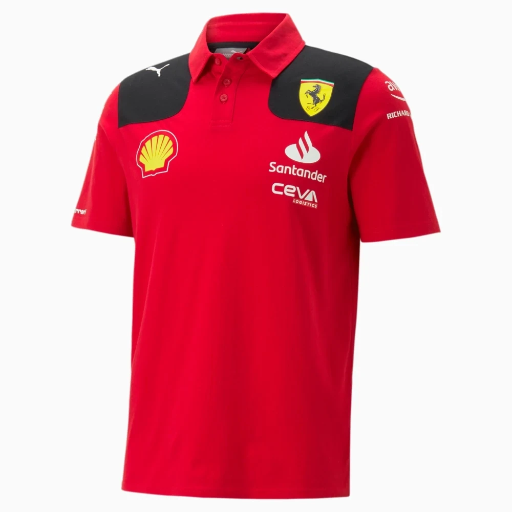 Puma 763417 01 Mens Red Ferrari SF Team Polo
