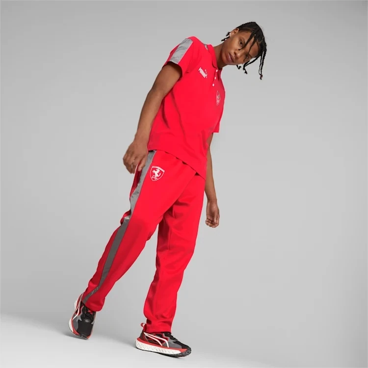 Puma 538207 02 Mens Red Ferrari Race MT7 MC Polo