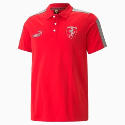 Puma 538207 02 Mens Red Ferrari Race MT7 MC Polo