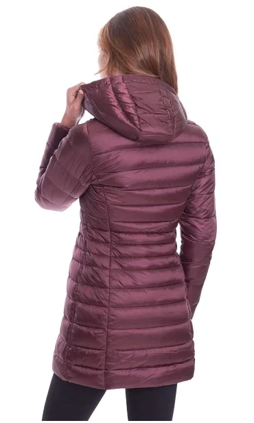 Save the Duck Burgundy coloured coat for women Style S4491W