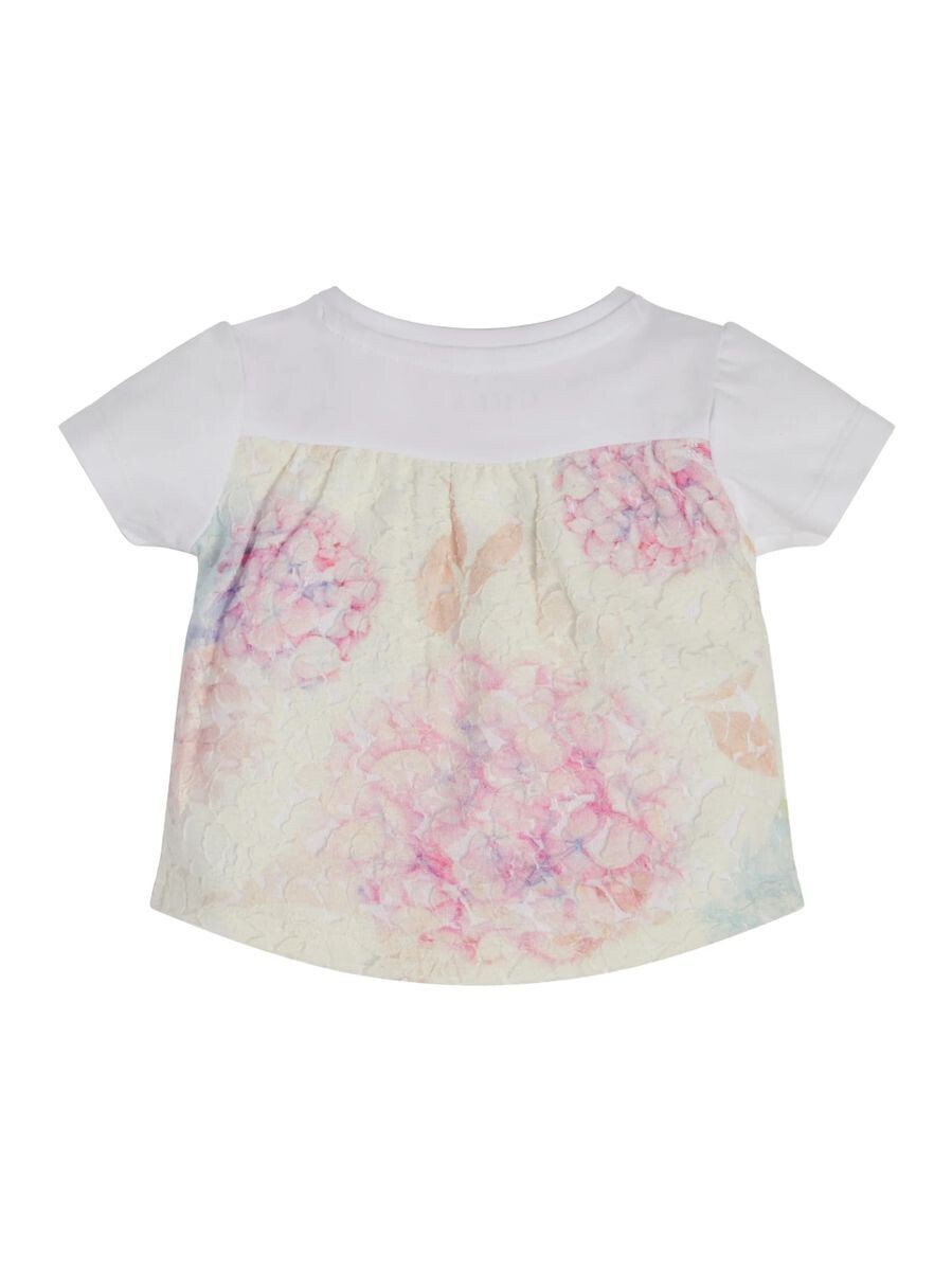 Guess K3RI20K6YW0 Girl’s Short Sleeve Sweet Beauty T-Shirt – Pure White