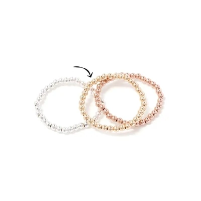 Beblue BRESING-GLD Ring Gold beads Simple