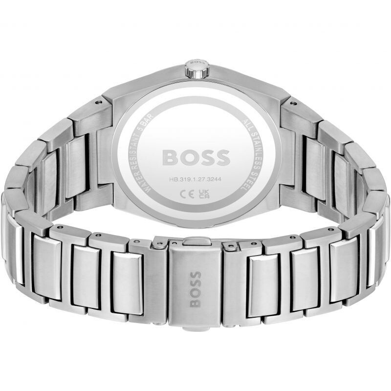 Hugo Boss 1502670 Womens Watch Pink Dial and silver stainless steel Strap