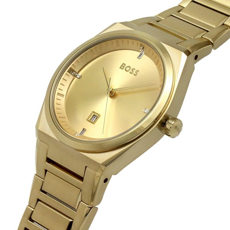 Hugo boss women's watch gold hot sale