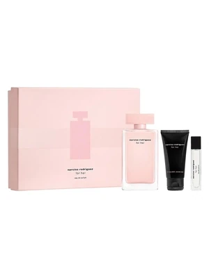 Narciso Rodriguez 82000180 Women’s Eau De Parfum & Body Lotion 3PC Set 100ml, 10ml, 50ml