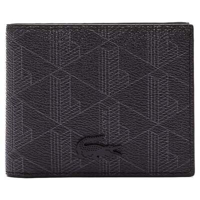 Lacoste NH3697LX Men’s S Allover Monogram Billfold Wallet