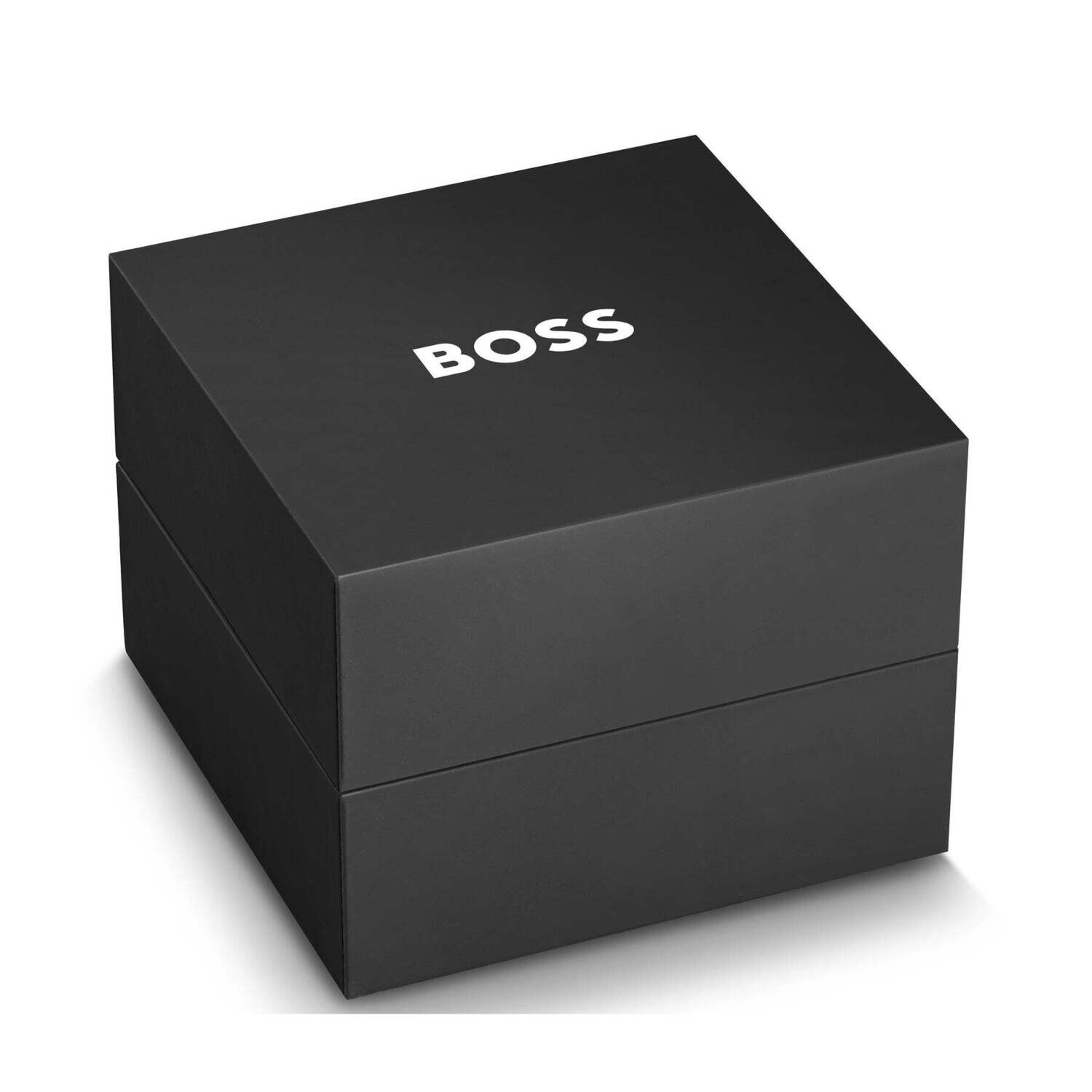 Hugo Boss 1570146 Men's Confidence E Steel Watch & Card Holder Set 2PC/ BLACK (BOX)