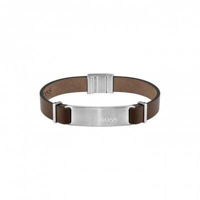 Hugo Boss 1580045M Urbanite Brown Leather Men Bracelet