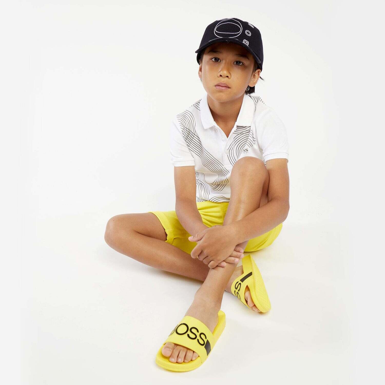 Hugo Boss White Polo J25L17/10B
