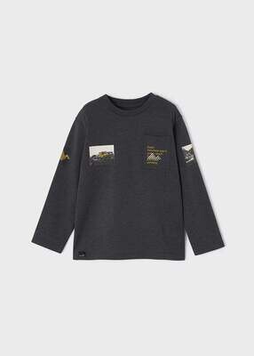 Mayoral 4007 Boy's LS "every moutain top is within reach" /CARBONO