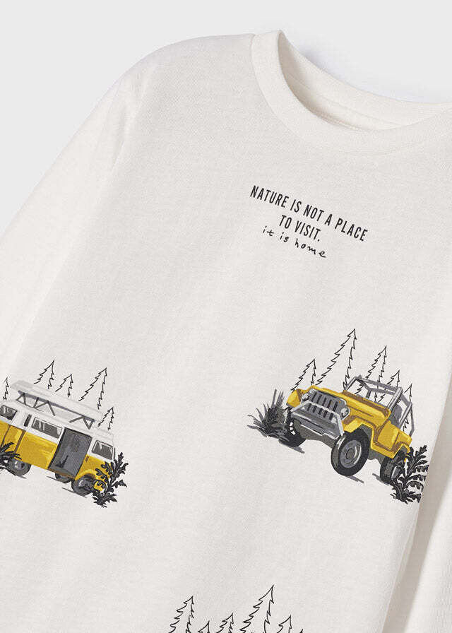 Mayoral 4008 Boy's Long Sleeve Automobile T-Shirt