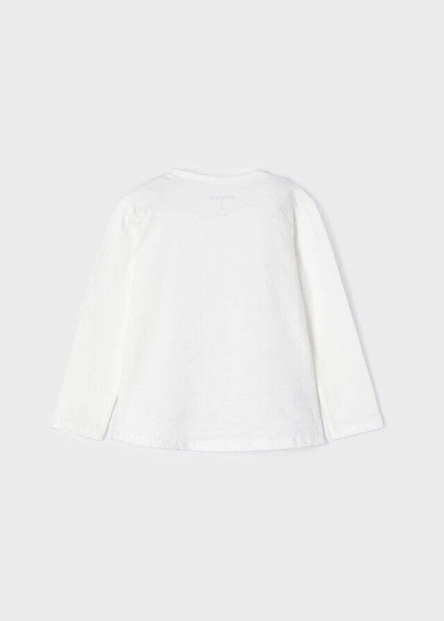 Mayoral 4093 Girl's Long Sleeve Butterfly T-Shirt – Crudo