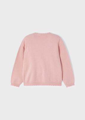 Mayoral 4301 Girl’s LS Scalloped Edged Sweater/